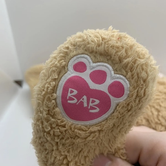 Build a Bear Pawlette Tan Bunny Bunny Rabbit with Floppy Pink Ears White Tail - Picture 14 of 14